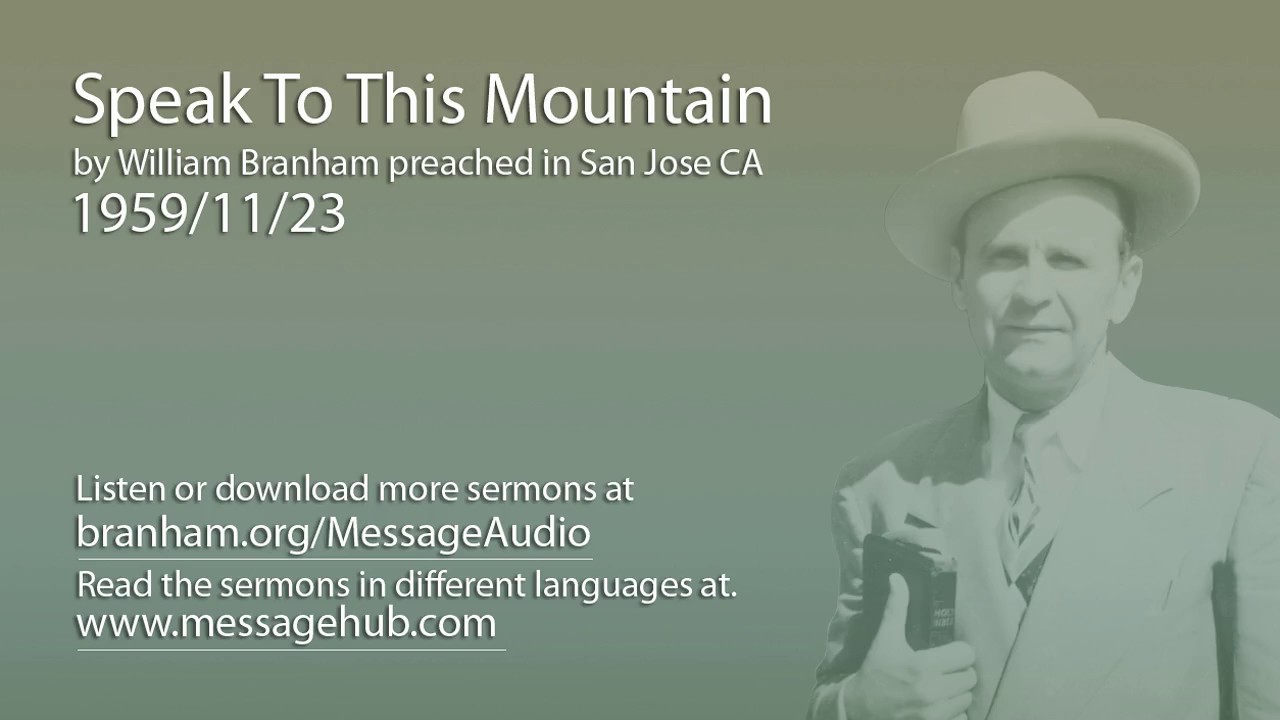 Speak To This Mountain (William Branham 59/11/23)