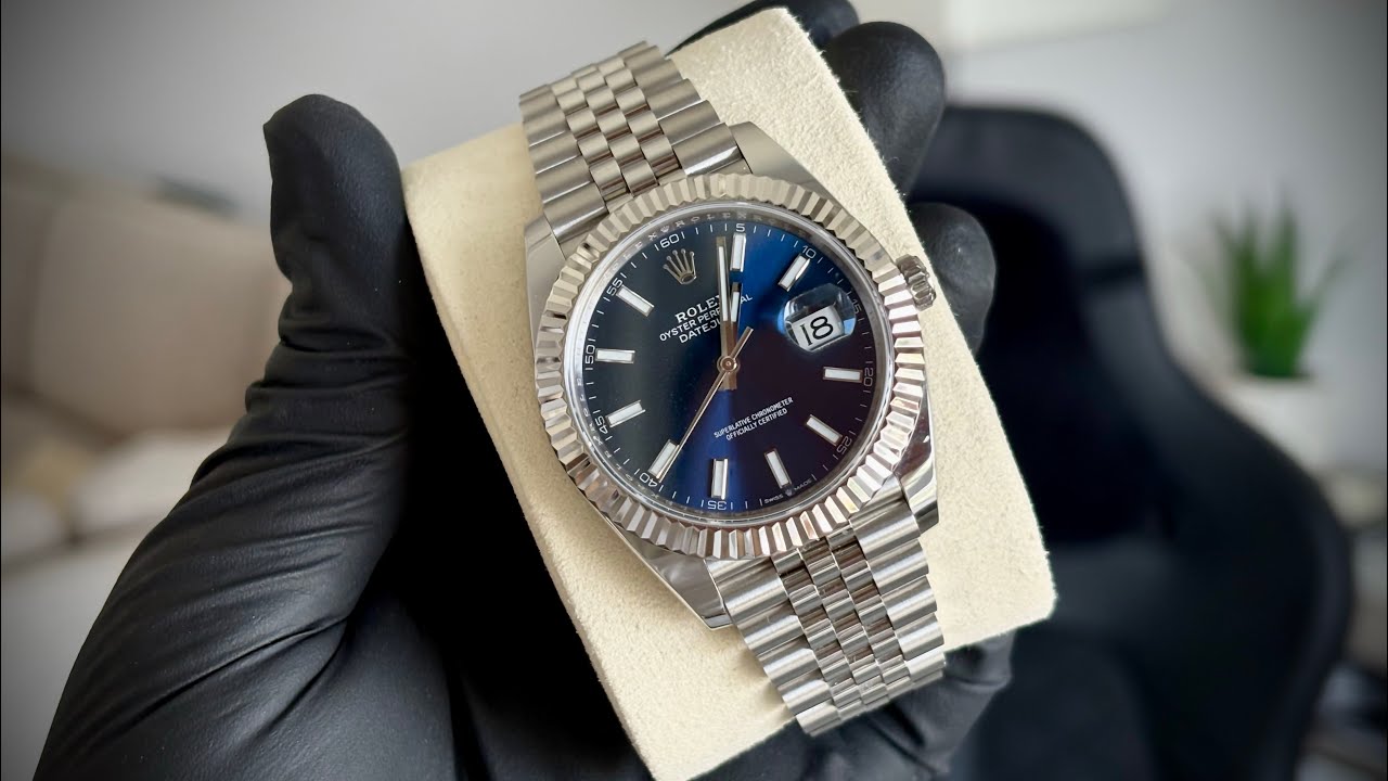 Quick look - Rolex Date Just 41mm Jubilee Blue Dial