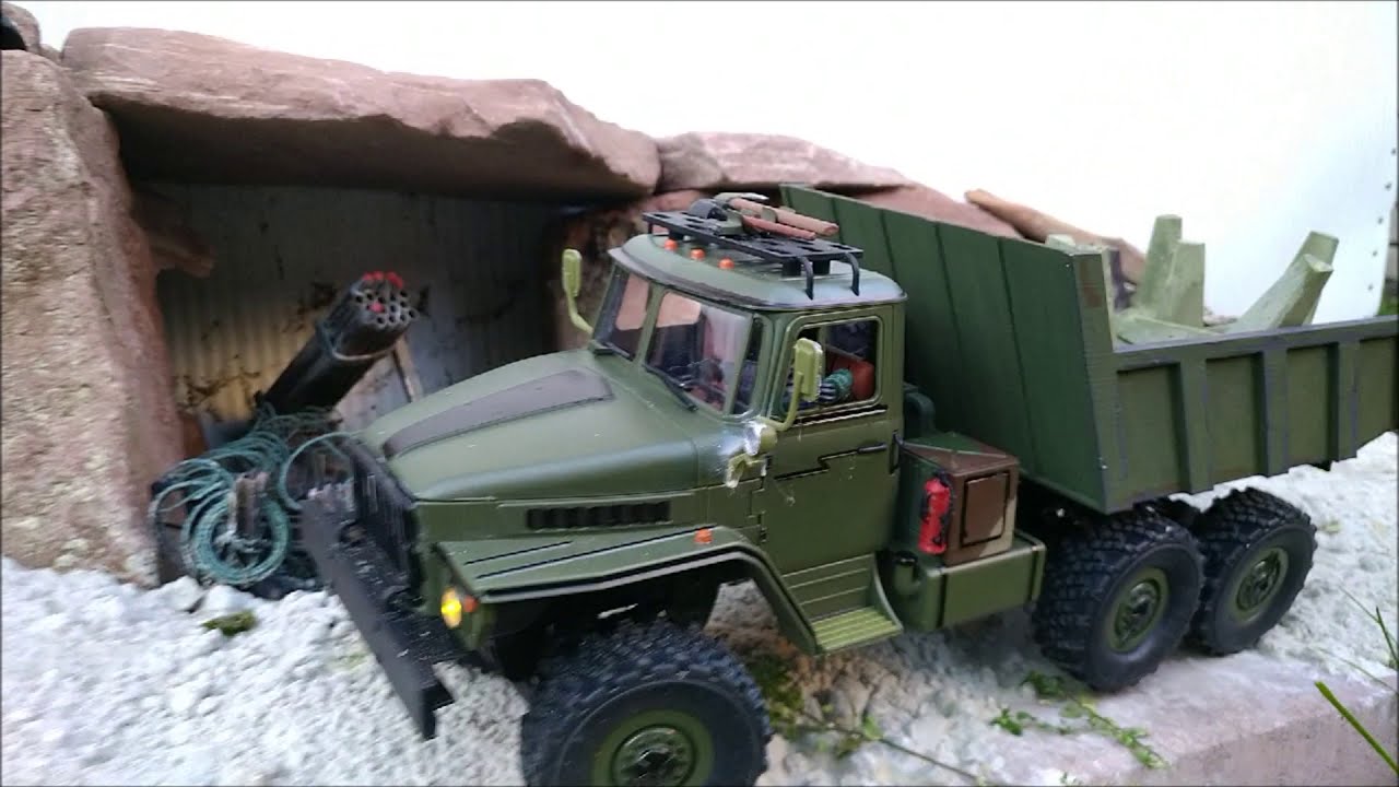 RC truck WPL B36 model Ural 375D dump truck.Радиоуправляемый самосвал WPL B36 модель Урал 375Д.