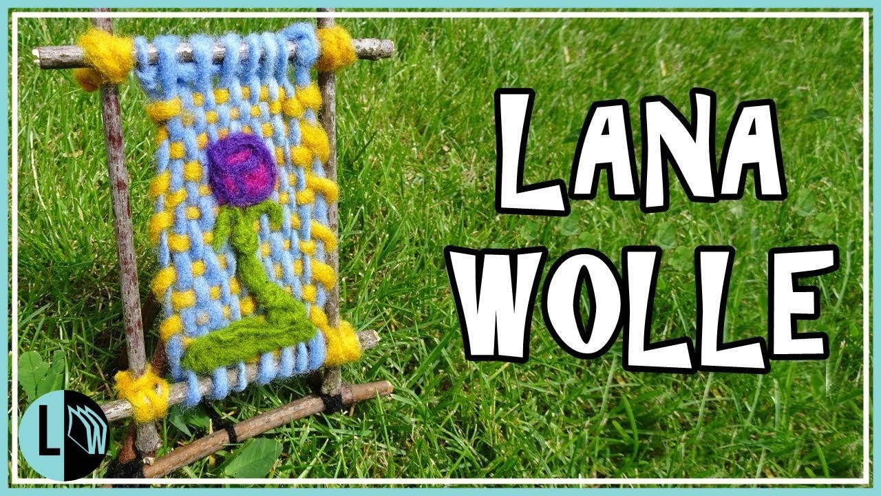 Tutorial TELAR DECORATIVO CASERO Paso a Paso.  Handmade Loom. Handgemacht Webrahmen. Lana Wolle
