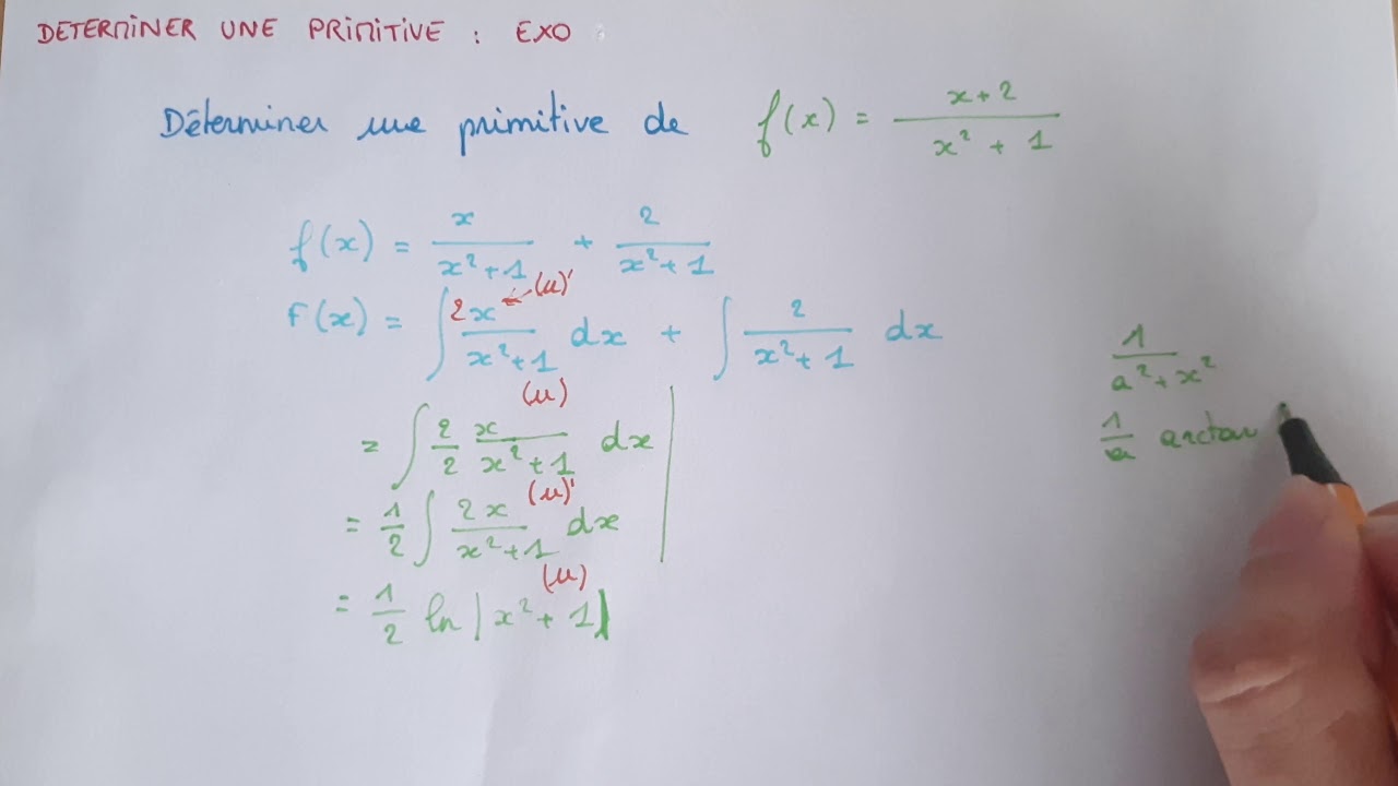 Exercice Corrigé : Déterminer une PRIMITIVE en utilisant plusieurs PROPRIÉTÉS - Maths Prépa Licence
