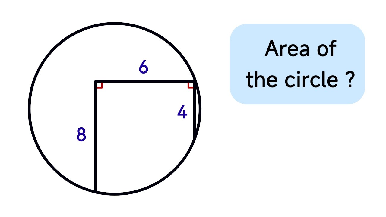 What Is The Area Of The Circle? - challenging problem from Russia