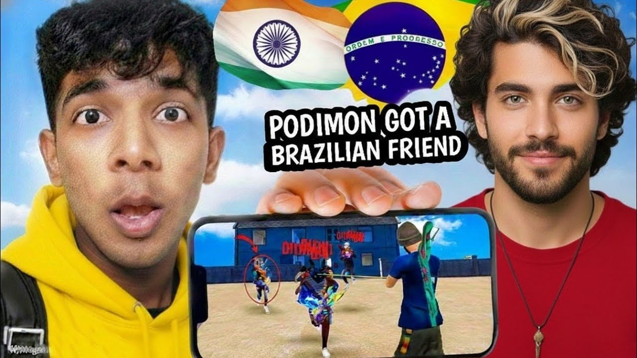 I Got a Brazilian Friend in Free Fire 🇧🇷🔥 | Brazil server part - 2