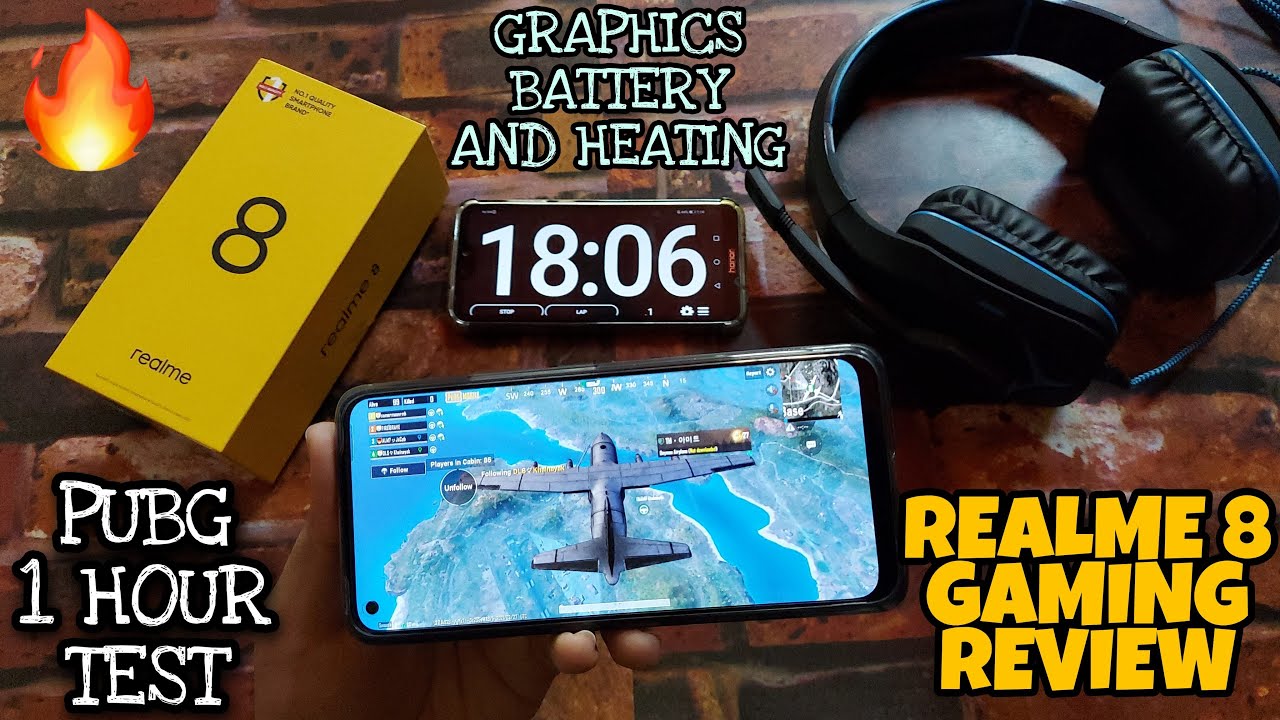 Realme 8(4+128GB) Extreme PUBG Gaming Review: Graphics, Heating, Battery | Realme 8 Gaming Test🔥