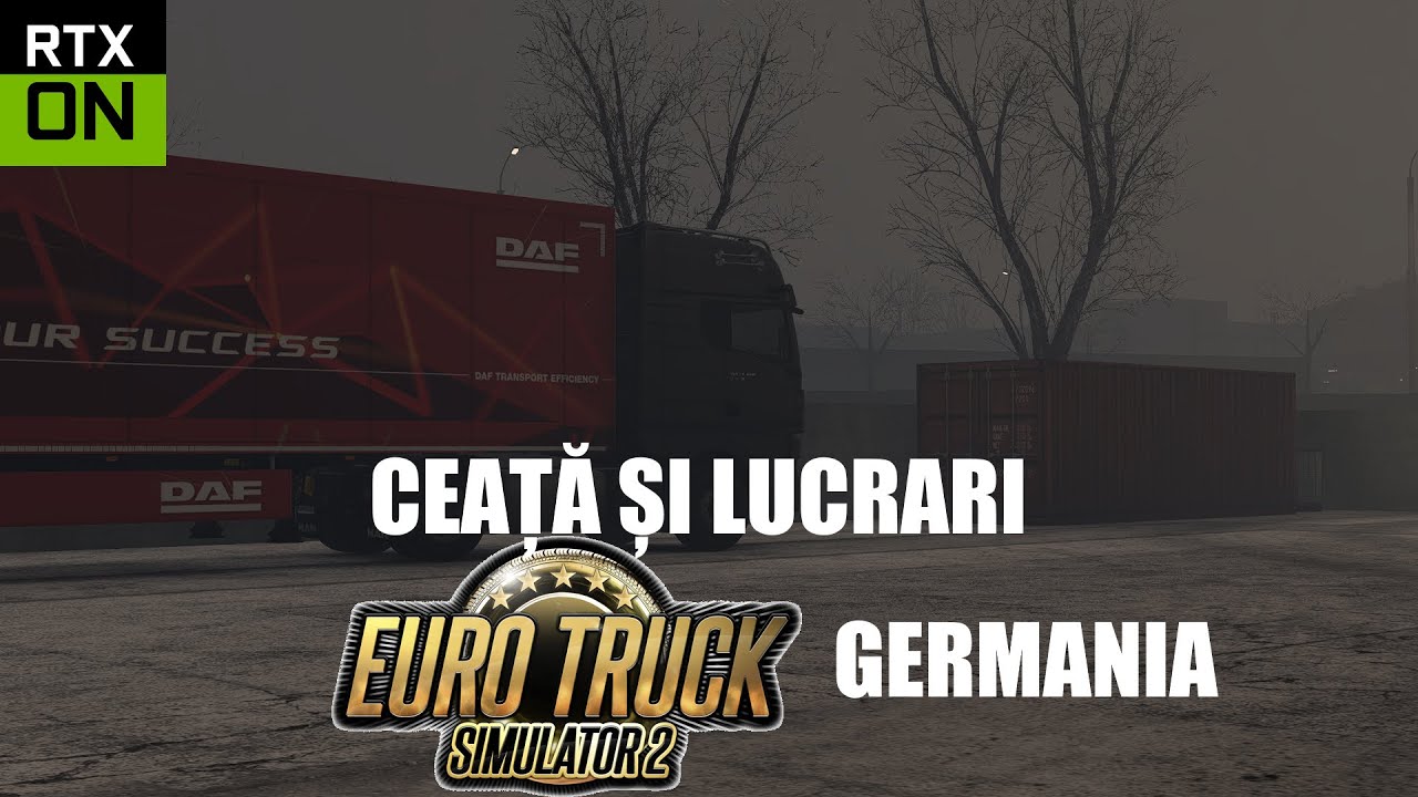 Ceață si Lucrari pe Germania ETS 2  [1.57] @SnowyMoon_io