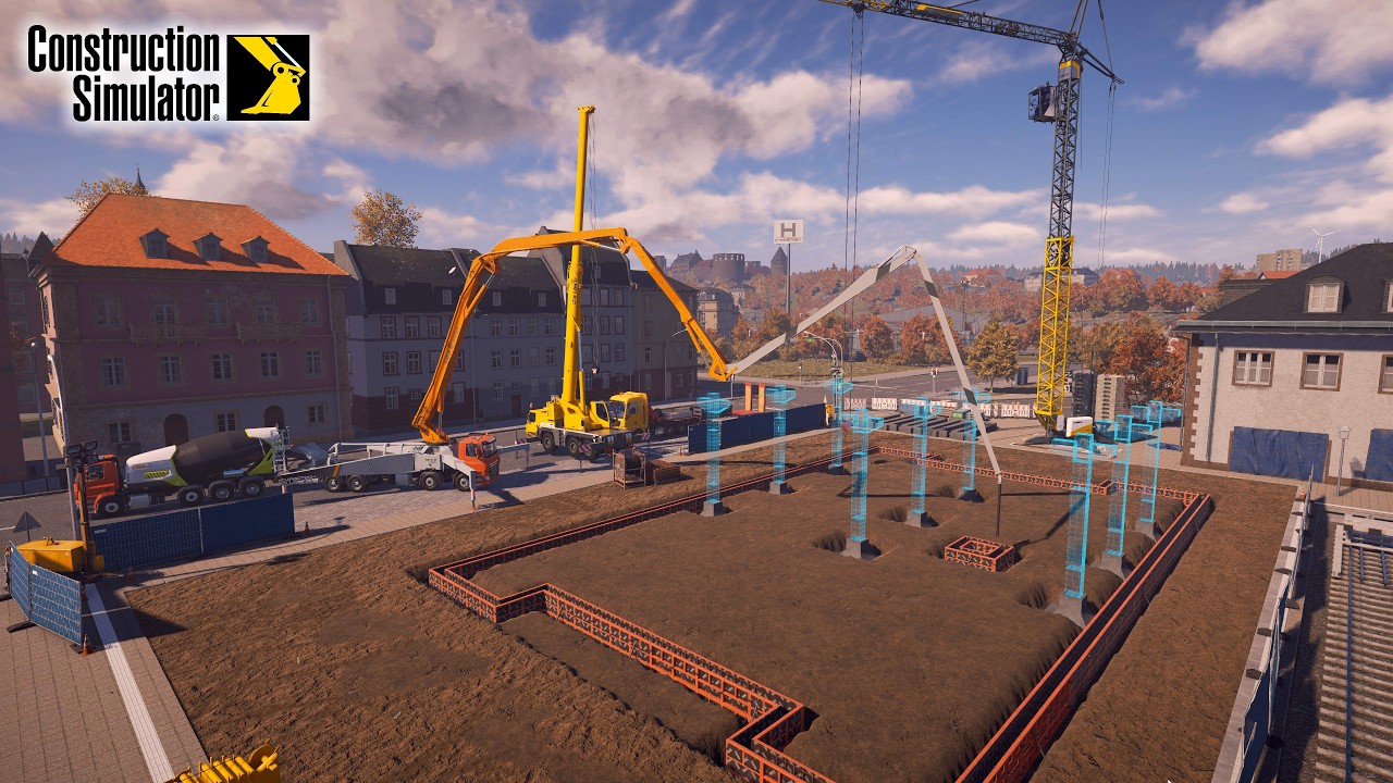 Timelapse👷Multiplayer🚧 Work At Train Station E.U Map 🚧Construction Simulator 23