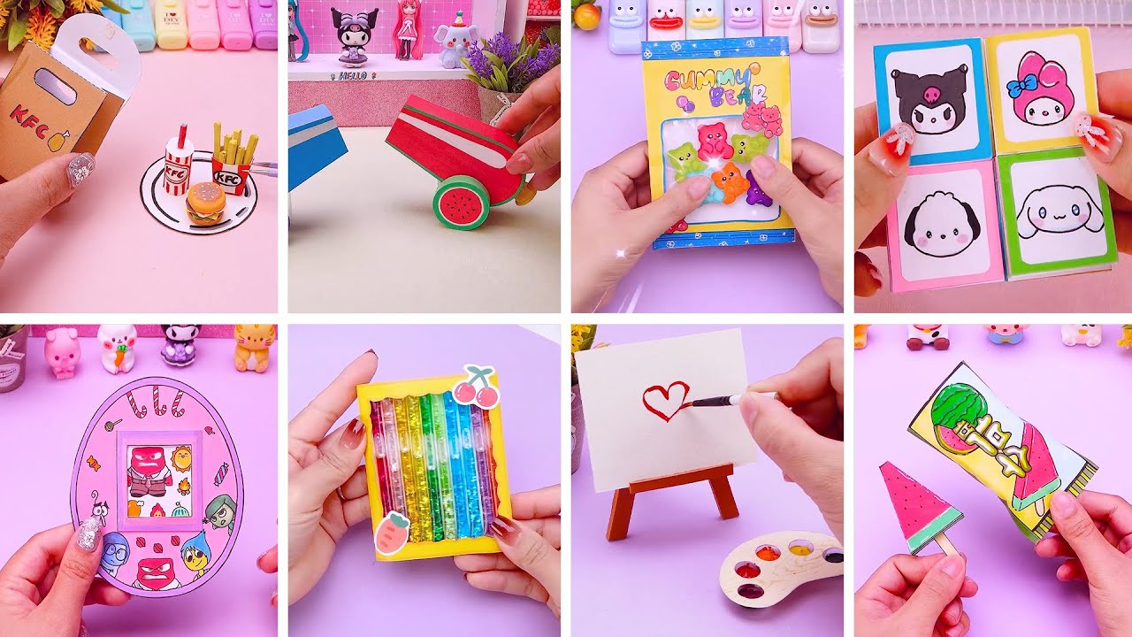 TOP 30+ DIY Creative Craft Ideas You can Make in 5 mins，Miniature Paper KFC Food | Tiny DIY Craft