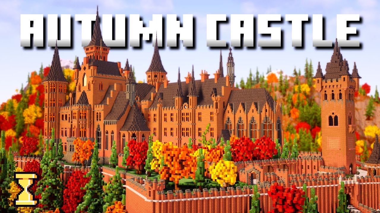 Creating a Fall-themed Castle in Minecraft