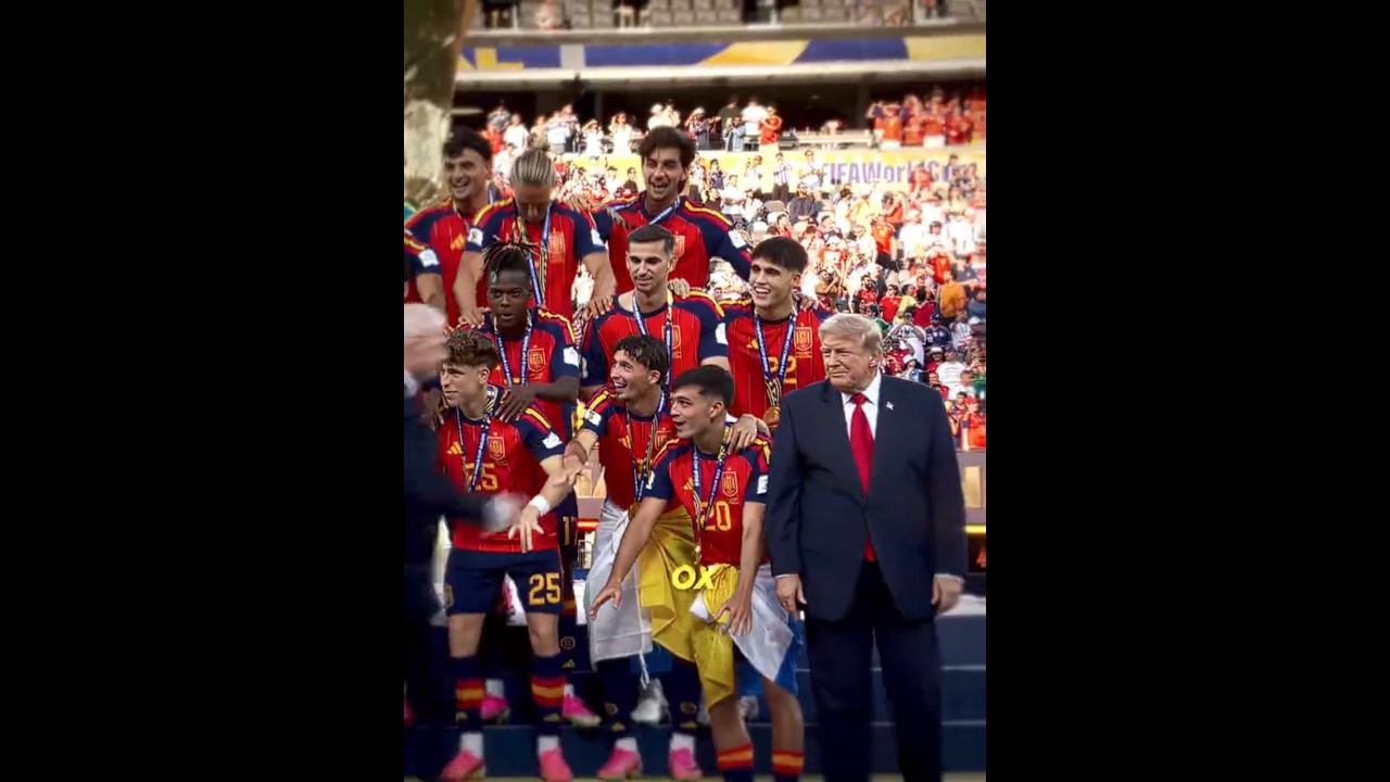 Trump at the World Cup Final Ceremony 😭