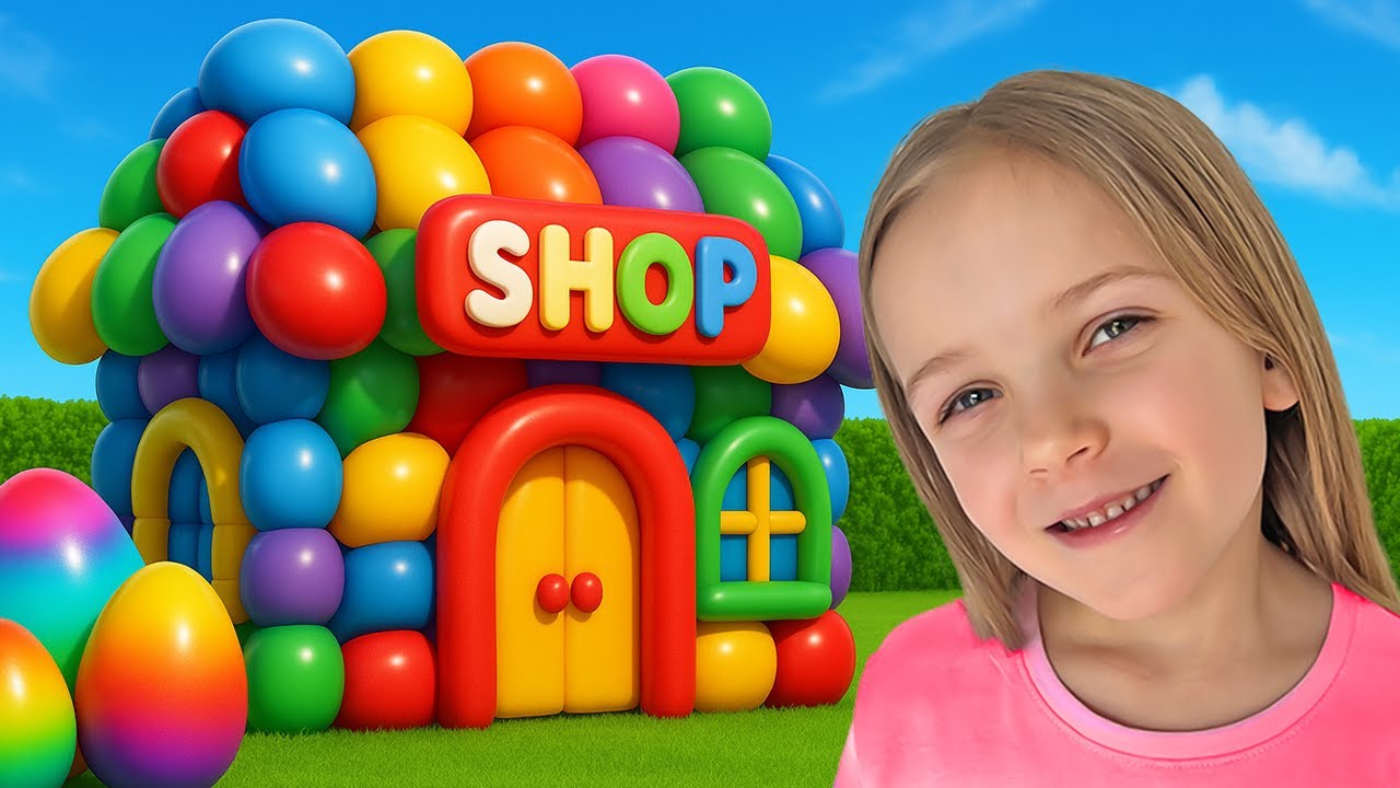Bridget super colorful balloon shop!
