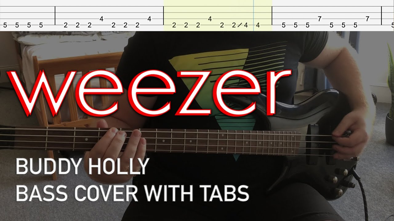 Weezer - Buddy Holly (Bass Cover with Tabs)