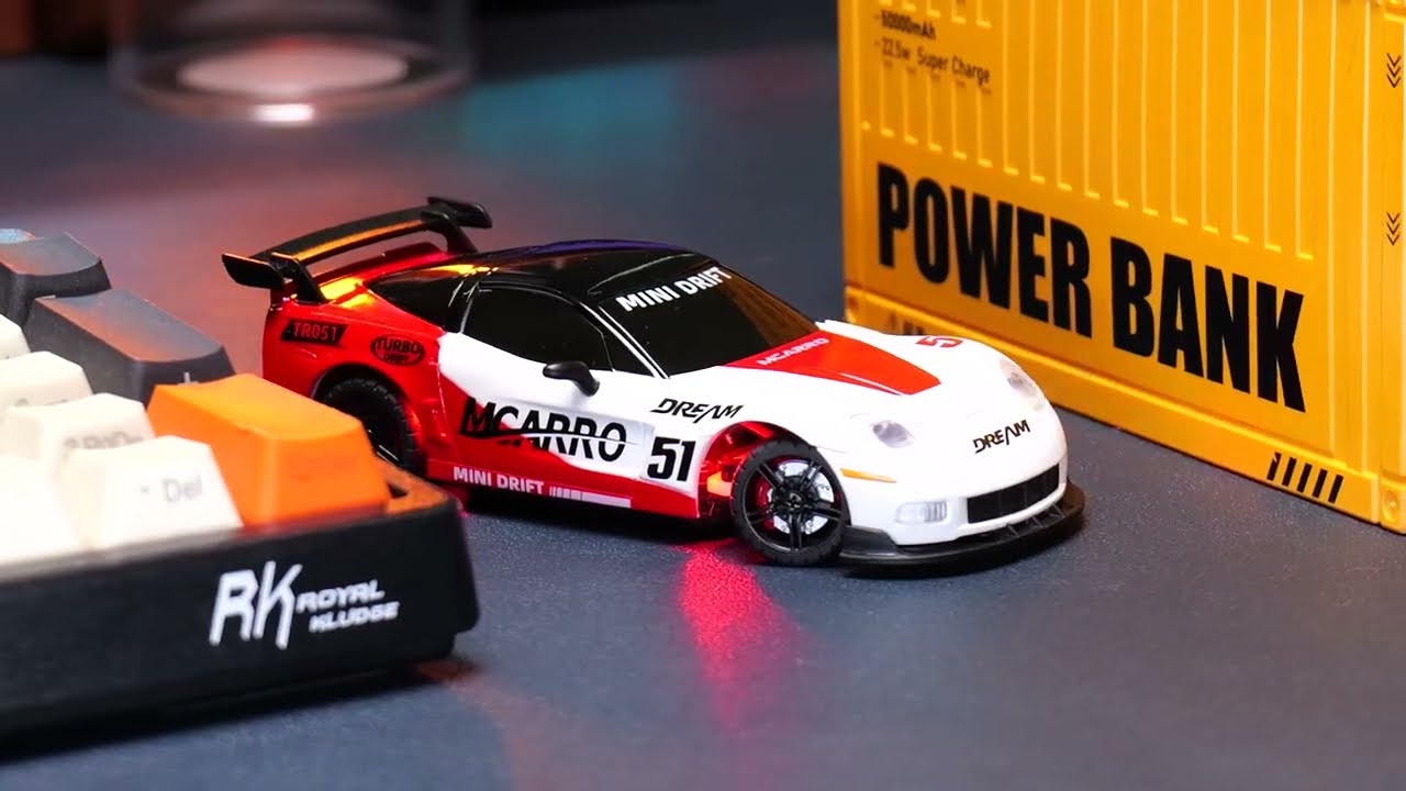 Watch the MCARRO TR051 1/43 RTR 4WD Drift RC Car drift on a tabletop! 🏁