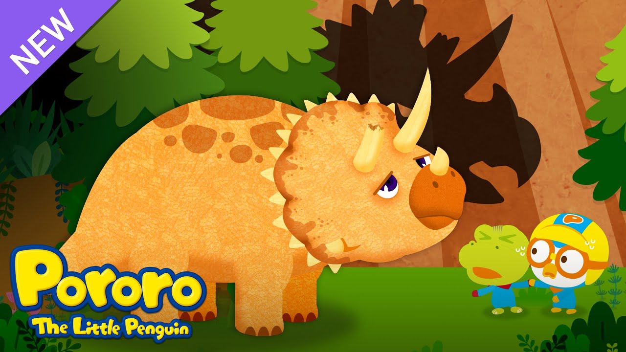 Pororo and Three-horned Dinosaur | Dinosaur Song for Kids🎵 | Pororo the Little Penguin