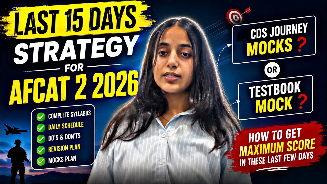 Last 15 Days strategy for AFCAT 2 2026 #afcat #afsb #afcat2026