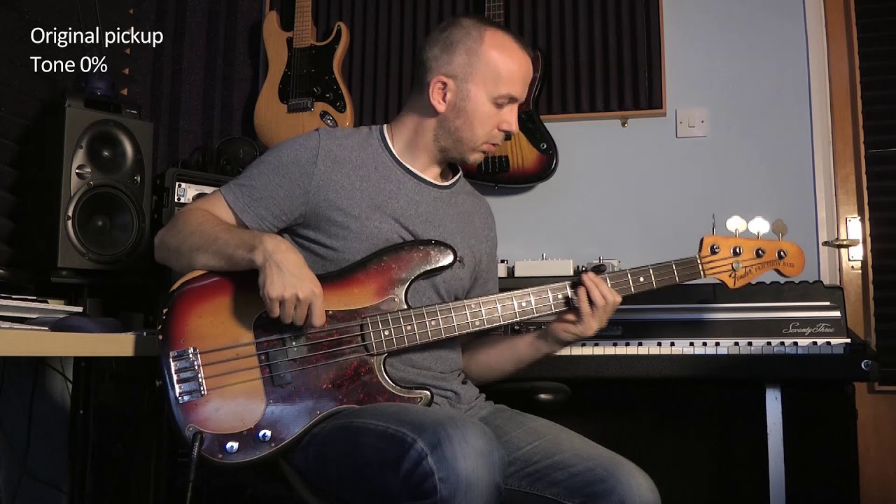 Jules Jackson - P Bass Pickup Comparison - Fender vs SD SPB-1