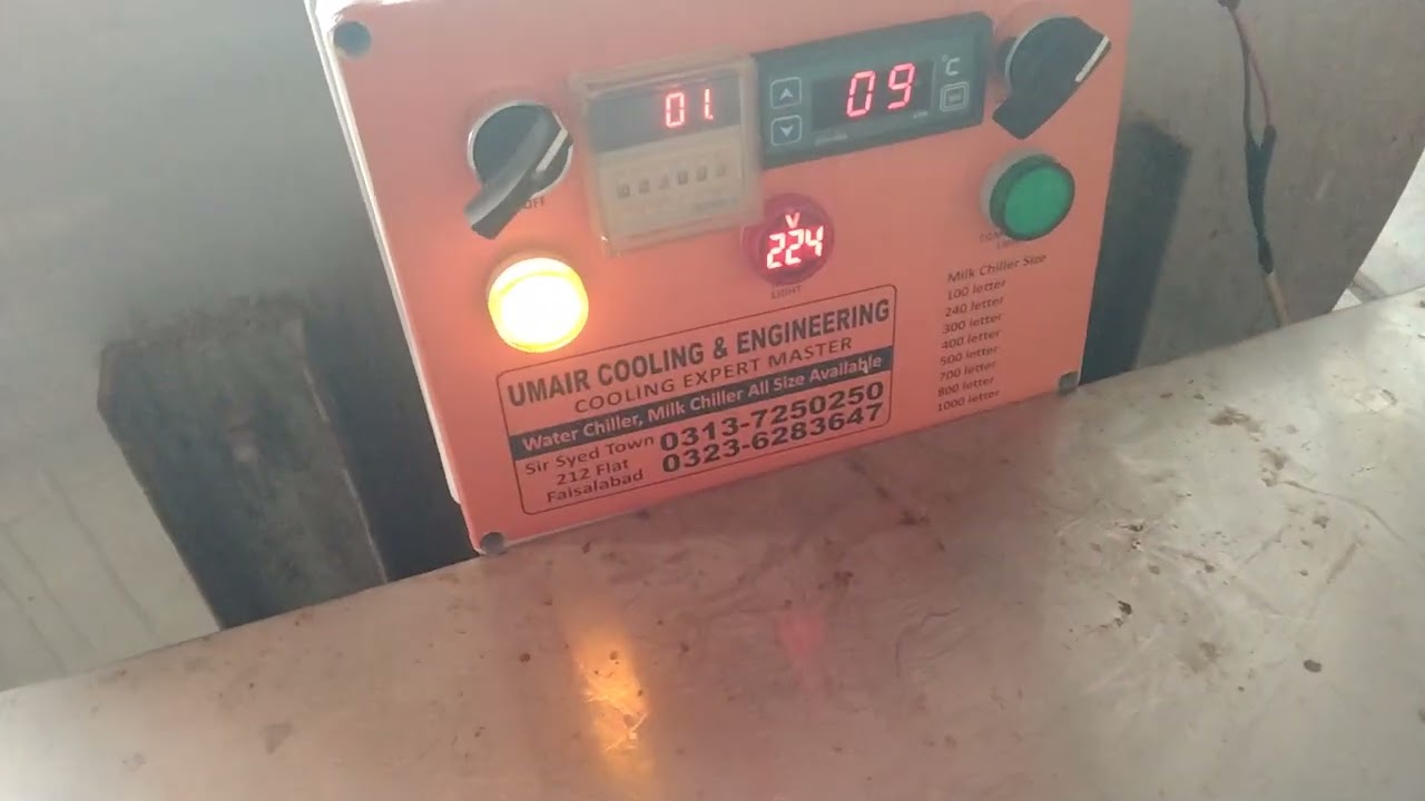 400 liter milk chille use