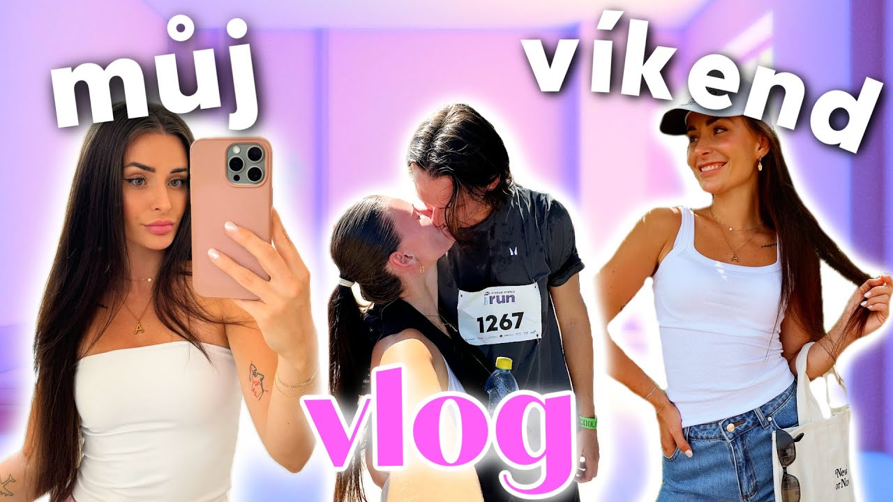MŮJ VÍKEND - velký úklid, room tour OBÝVÁKU, recept na šunkofleky, běžecký závod, tip na seriál 💕