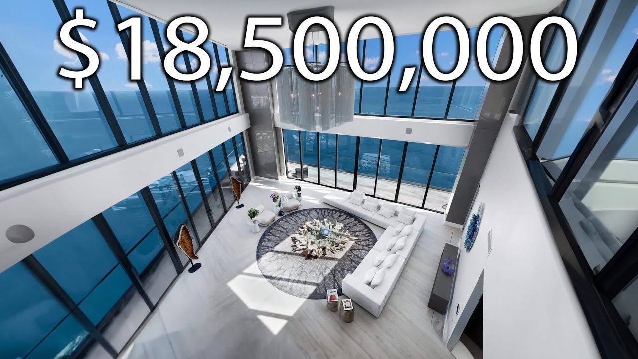 Внутри SKY PALACE в МАЙАМИ стоимостью 18 500 000 долларов! УЛЬТРА РОСКОШНЫЙ ПЕНТХАУС!