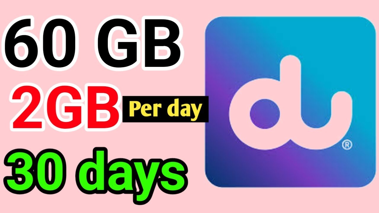 Du internet packages monthly | du 60gb data plan prepaid