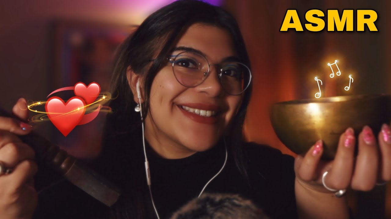 ASMR motivación y mimos al corazón para sentirte bien 💫 cuencos tibetanos, reiki, atención personal