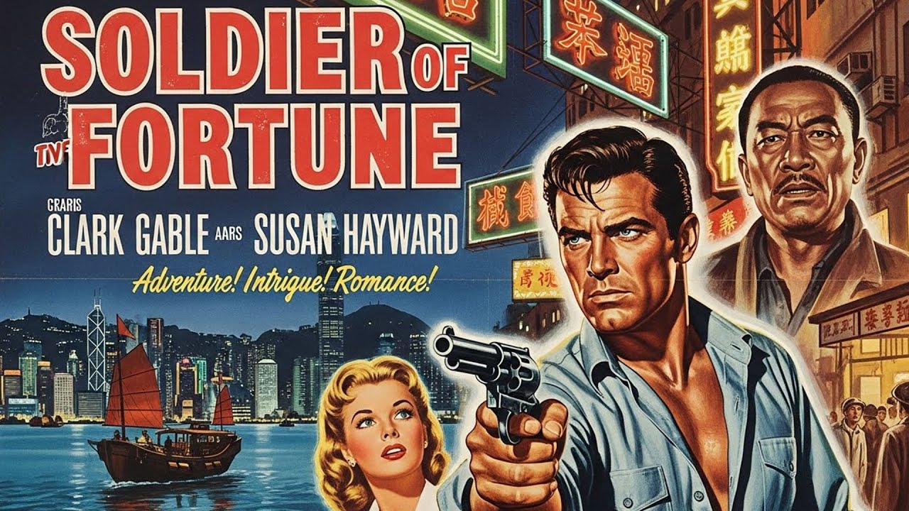 Clark Gable | Soldier of Fortune | Watch the Full Thriller Movie!