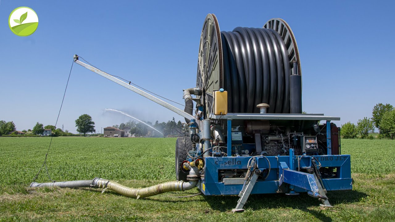 Tractor Vlog EP 43 - IN CAMPO CON L'IRRIGATORE CASELLA HYDRO JET 150! Irrigazione Grano 2020
