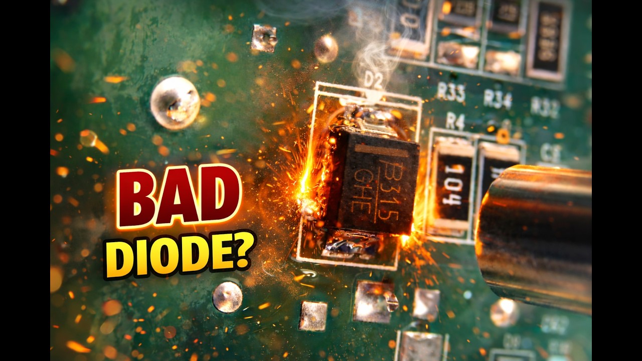 Replacing a Faulty Diode — Step‑by‑Step Micro Soldering Tutorial