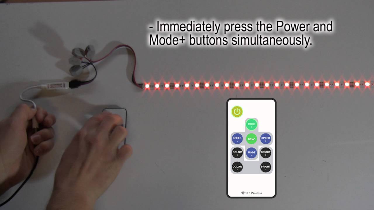Mini RGB LED Controller with RF Remote for 5-24VDC LED Lights - EcolocityLED.com