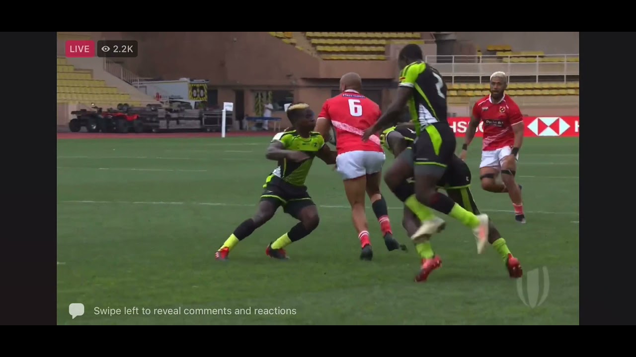 Tonga vs Zimbabwe Monaco 7s. Olympic Qualifier