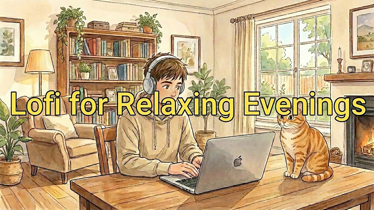 Lofi for Relaxing Evenings 🌙 Calm Study & Work Beats 🌿 #lovelofisongs