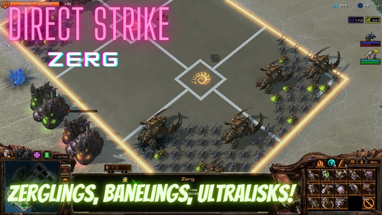 Starcraft 2 Direct Strike: Zerglings, Banelings, Ultralisks!