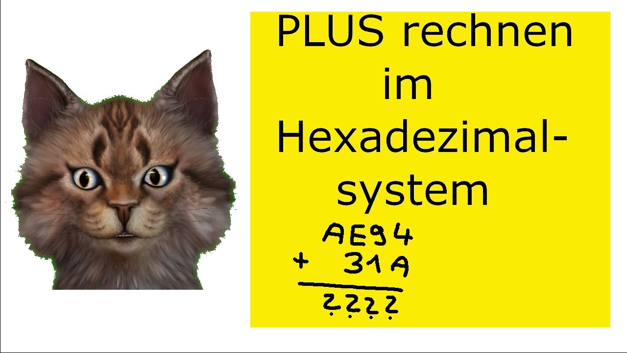 Wie rechne ich plus im Hexadezimalsystem ( 16er-System)?