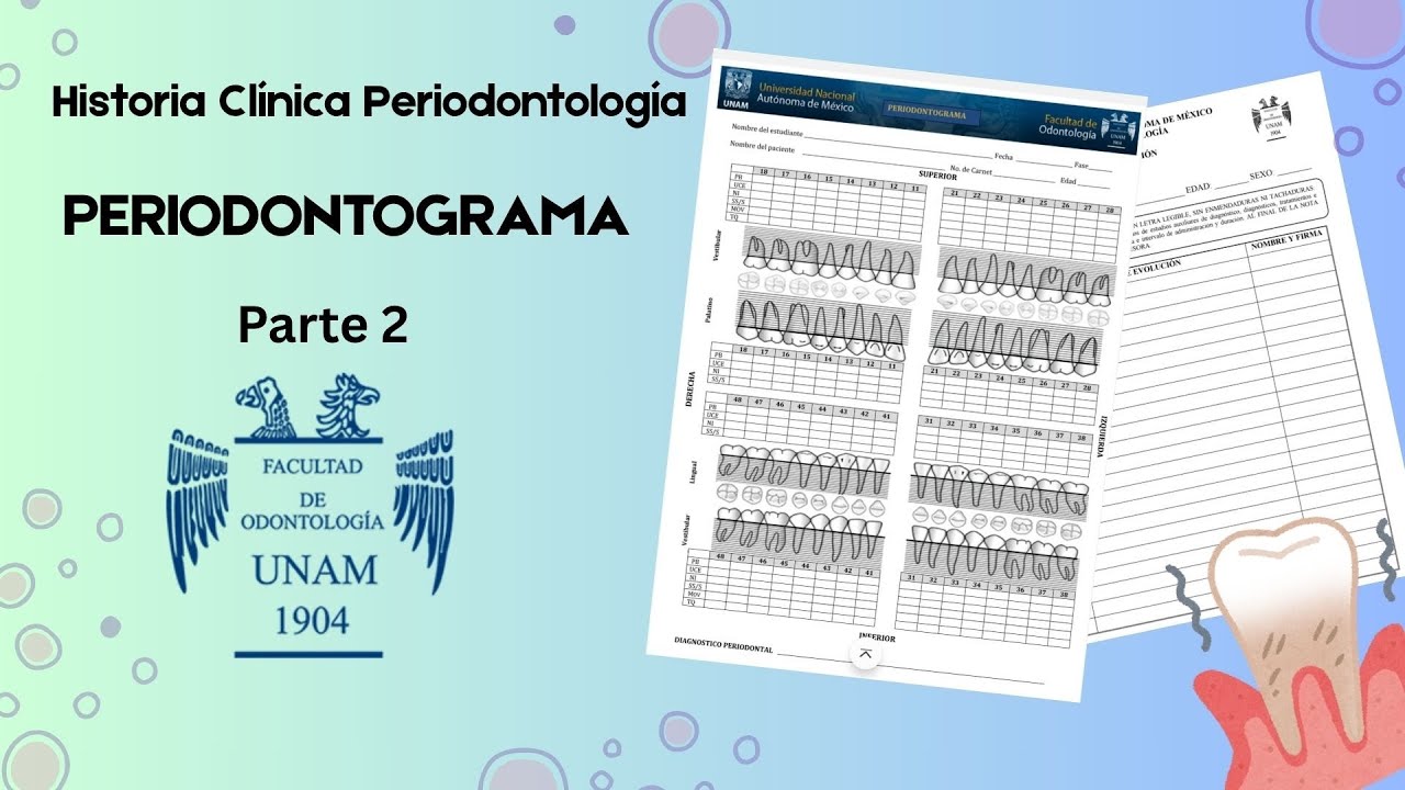 PERIODONTOGRAMA | FACULTAD DE ODONTOLOGÍA UNAM | PARTE 2 🦷😁