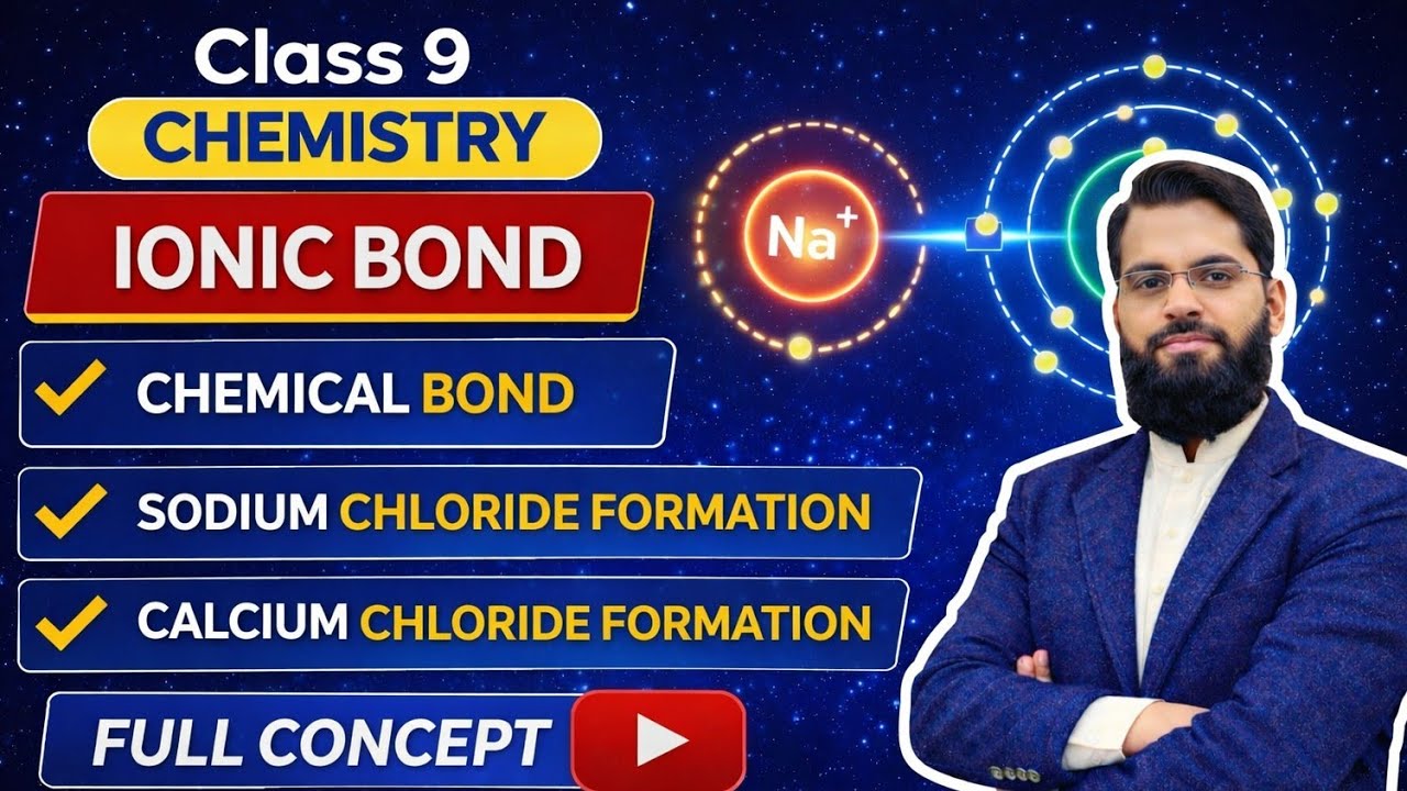 Ionic Bond Explained | Chemical Bonding | Class 9  Chemistry | Chapter #3 Lecture #2