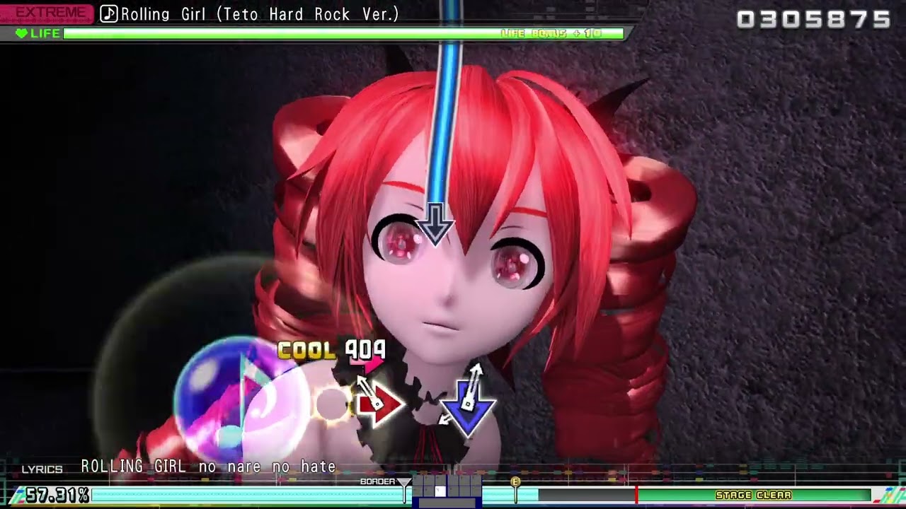 Kasane Teto Rolling Girl Project Diva Mega Mix+ Mod [9 ★ Extreme Perfect]