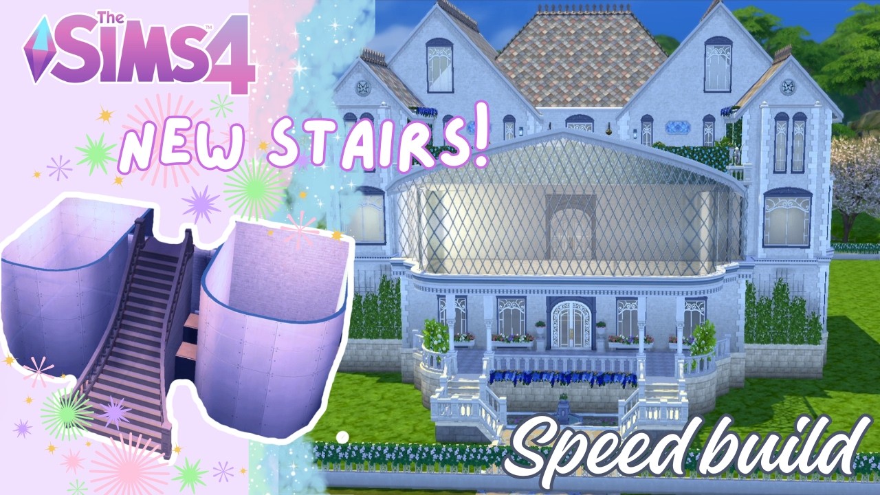 building with the NEW stair update in The Sims 4 | Part 1