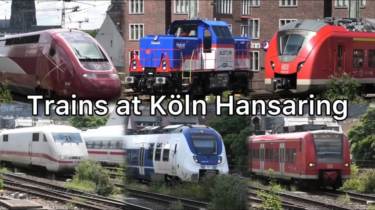 Trains at Köln Hansaring 28/07/24
