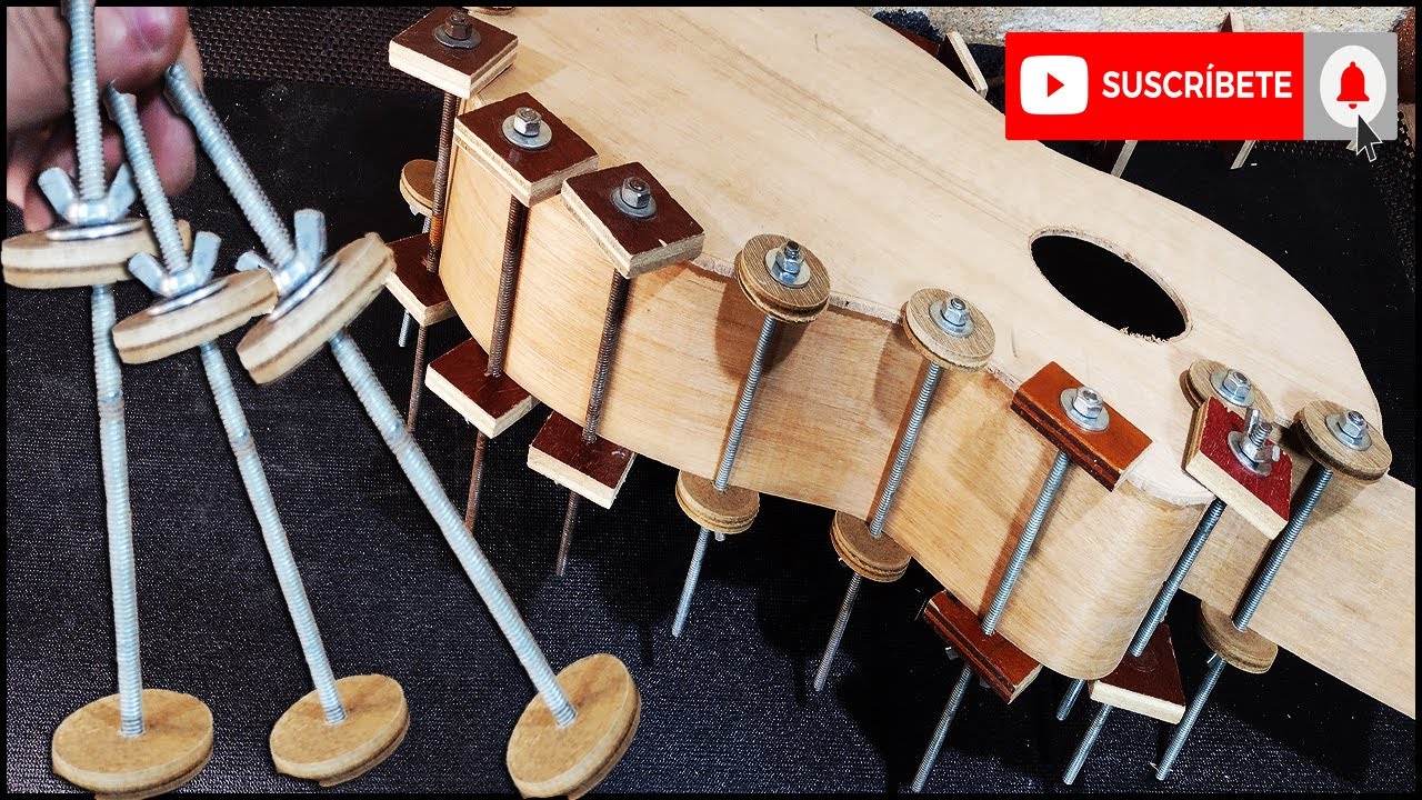 Como Hacer PRENSAS Para AROS de GUITARRAS o VIOLINES