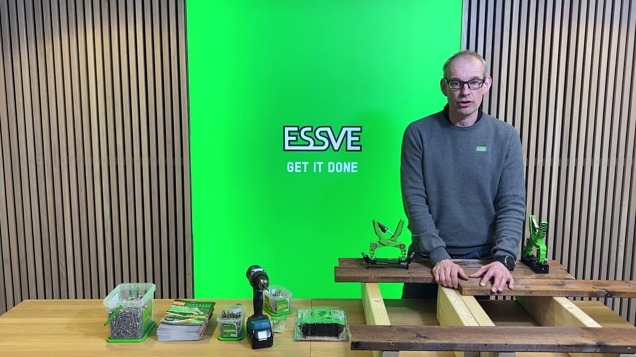 ESSVEs  HDS-system for skjult innfesting av terrassebord