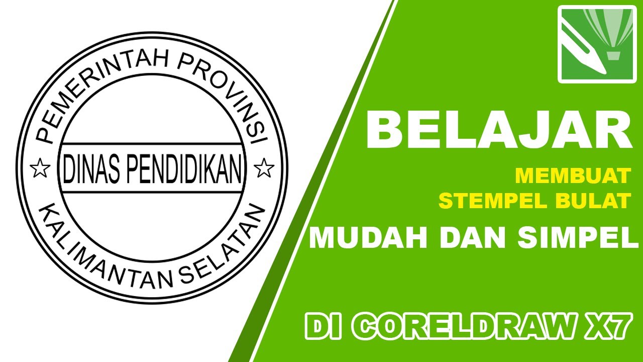 BELAJAR MEMBUAT STEMPEL BULAT DI CORELDRAW X7 DENGAN MUDAH