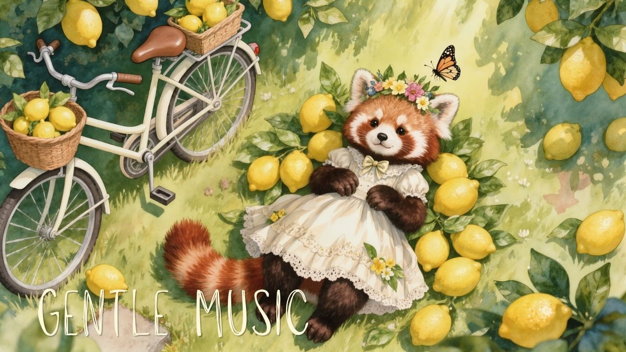 🍋 Lemon Garden Fairytale 🌼 Gentle Instrumental Music for Relaxing, Studying & Cozy Daydreaming
