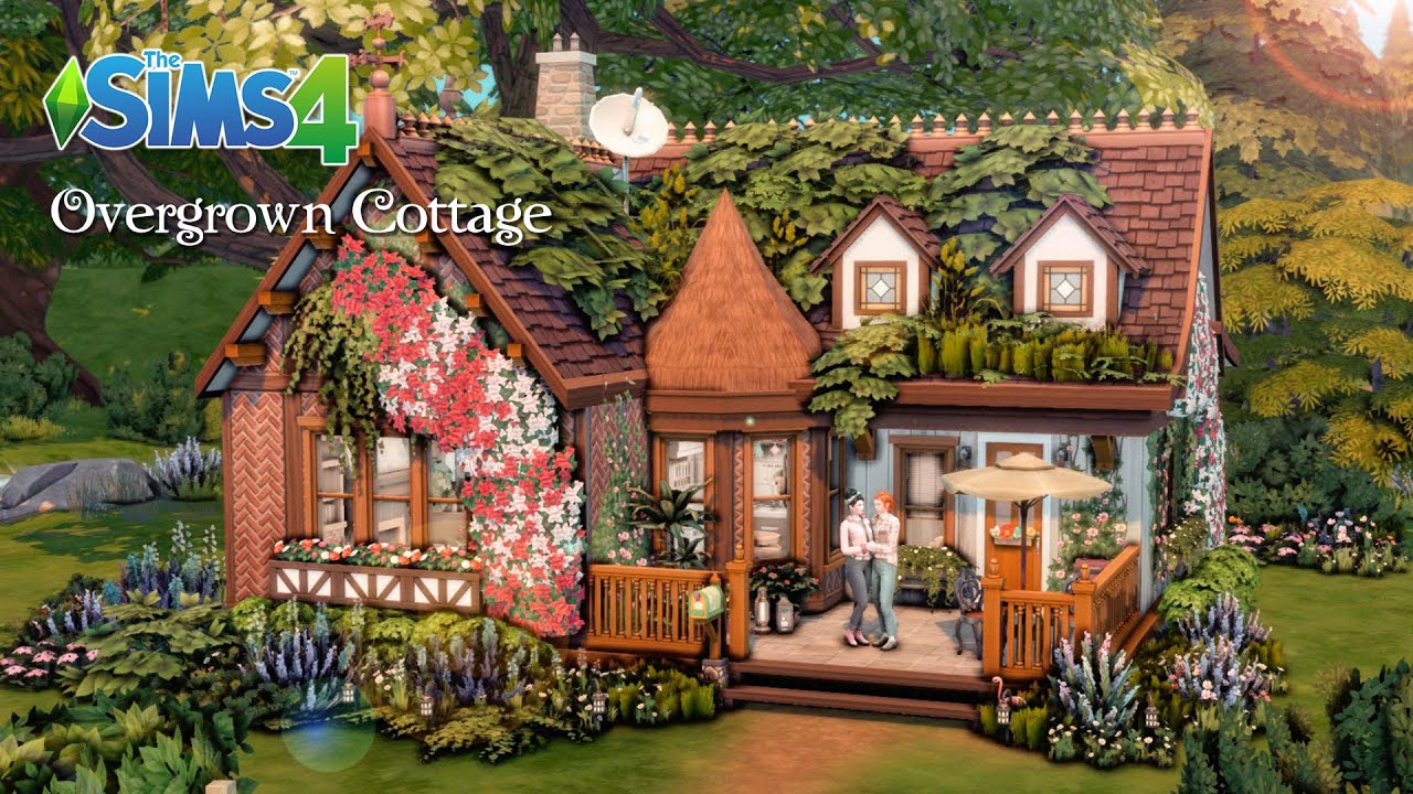 Overgrown Cottage | Sims 4 | Stop motion | NO CC