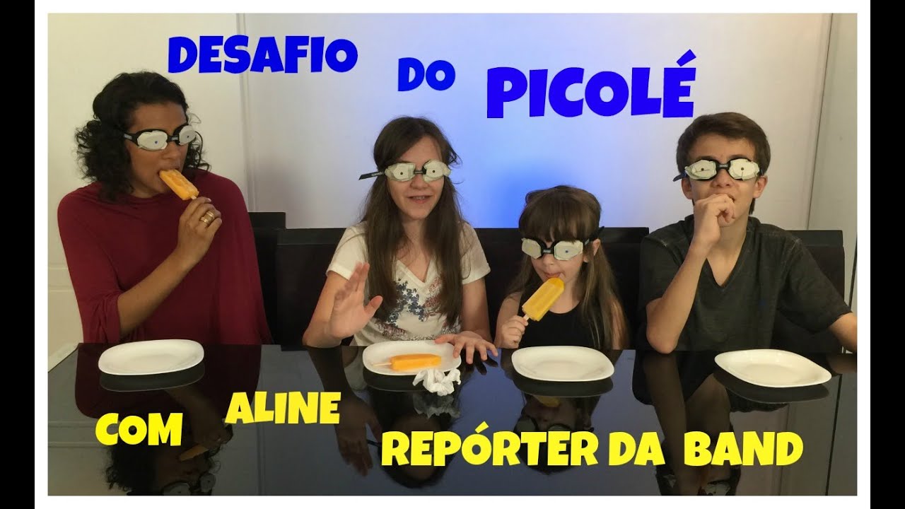 Desafio do Picolé com Aline Repórter da Band - Carol Santina