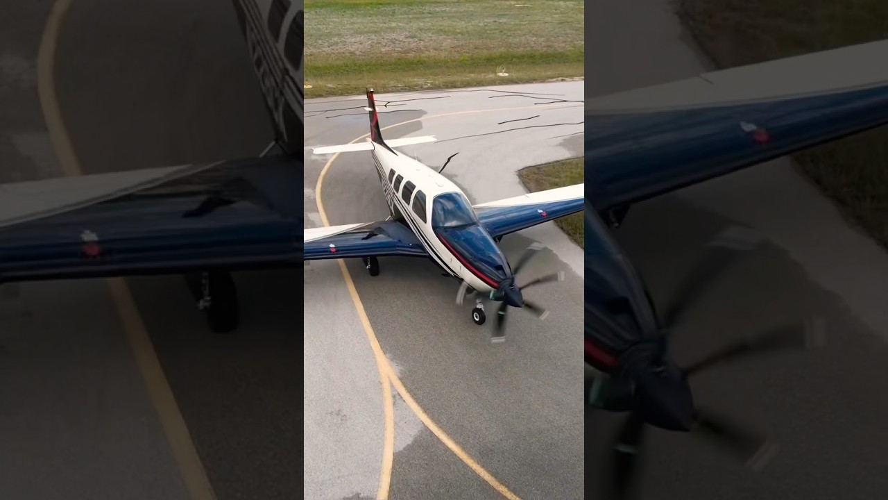 Turbine A36 Bonanza #djiair2s #beechcraft #avation #cinematic #film #airplane #dji #bonanza