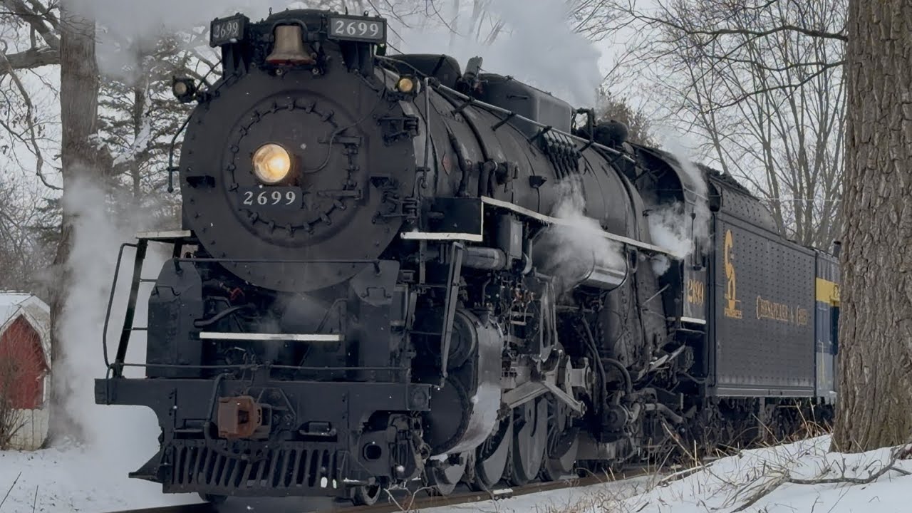Chesapeake & Ohio 2699 photo charter across mid Michigan (1-17-26)