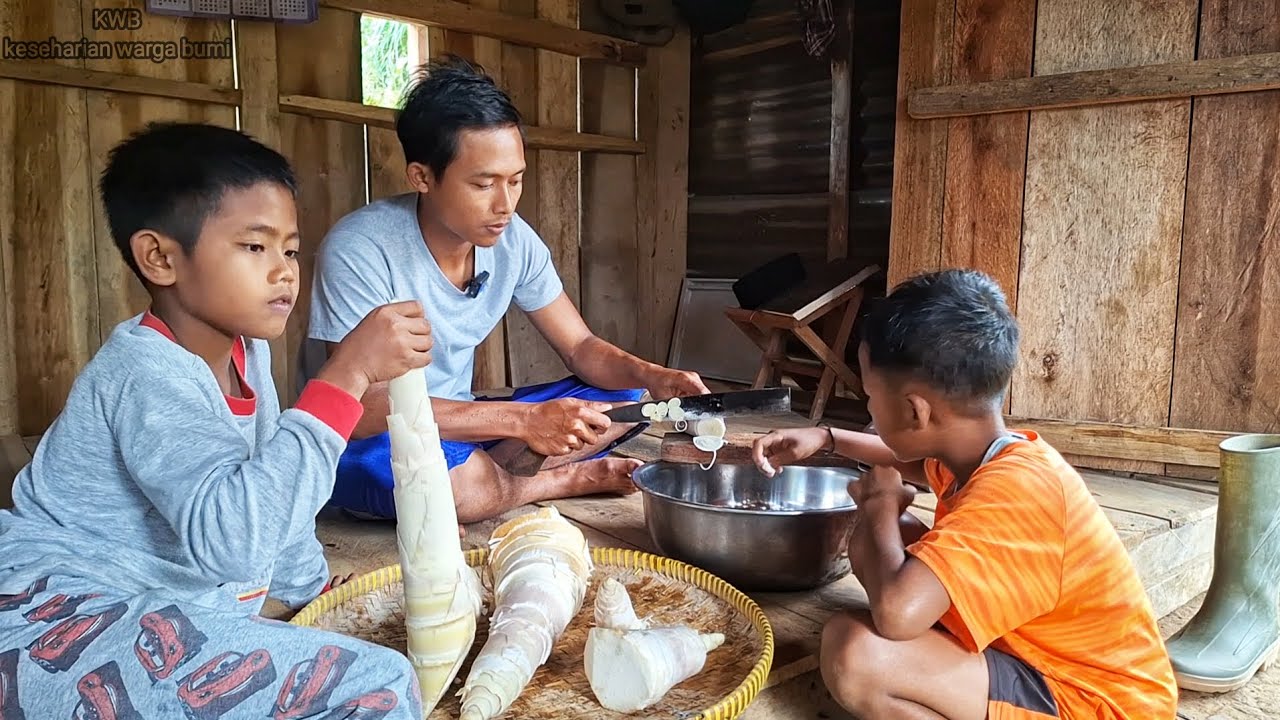 Rebung Bambu Petung, Untuk Menu Buka Puasa,  Aktifitas Sehari² Warga Bumi