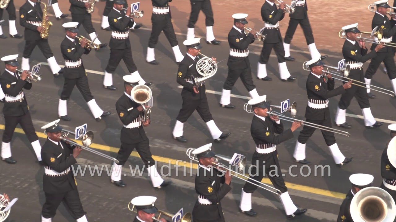 Indian Navy band at R Day 2019 preview