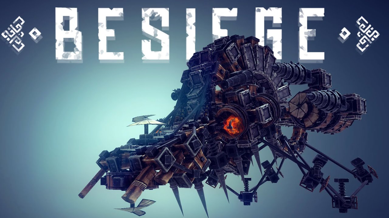 Besiege Best Creations - Huge Ornithopter, Skateboard, AMAZING WEAPONS & More!