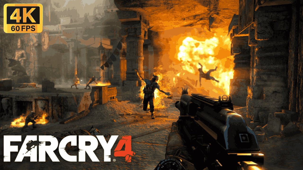 Far Cry 4 Cultural exchange (4K60FPS) Destroying jalendu temple | No Commentry |