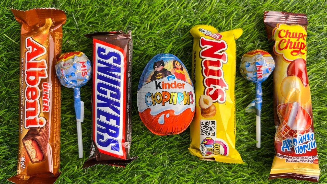 Satisfying video ASMR lollipop candy and chocolate gummy candy unboxing#asmr #livestream #livevideo